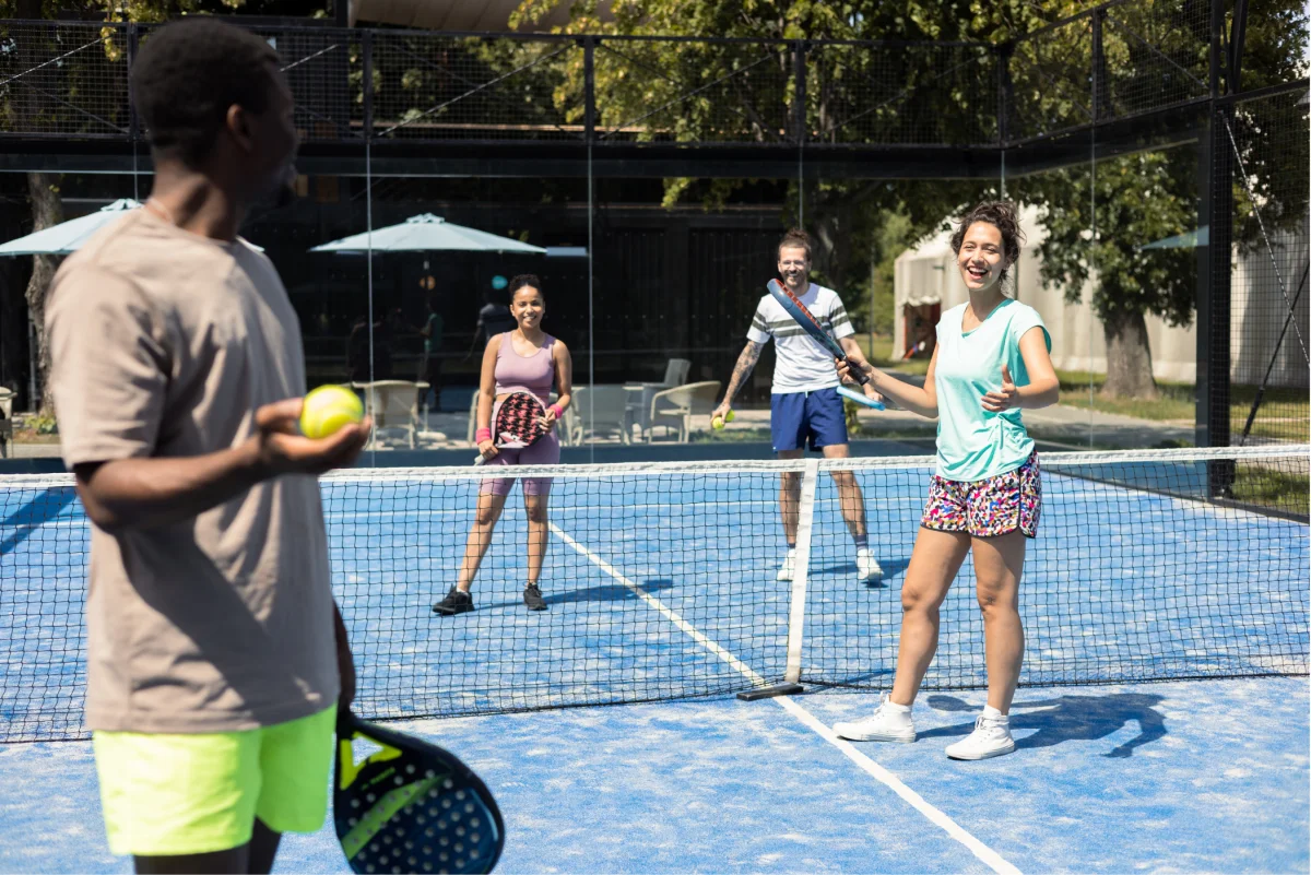 Настройка турнира Americano padel с 4 игроками