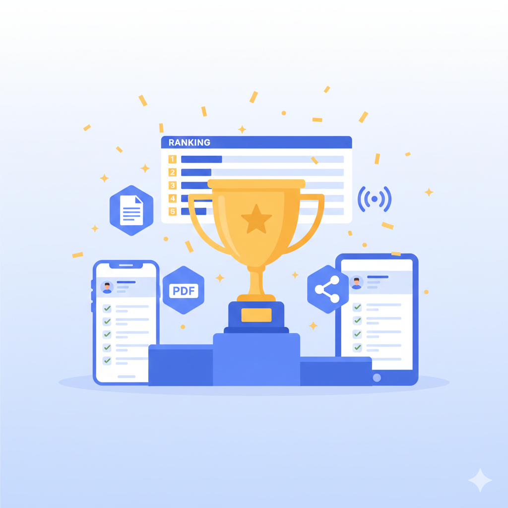 Live leaderboard and PDF export for padel tournaments